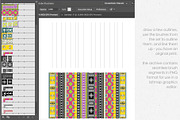 Ribbons. Vector pattern brushes., a Brush Add-On by IrinaCzaran (Thumbnail 5 of 6)