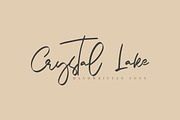 Crystal Lake Handwritten Font, a Script Font by Katie Holland (Thumbnail 1 of 6)