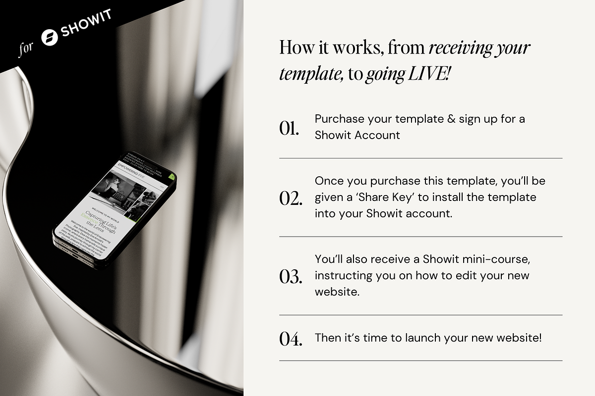 Website Template For Creatives, a Websites & App Template by Emily Betts (Photo 4 of 6)