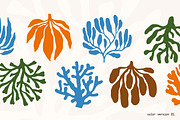 Coral shapes, underwater plants set, a Decorative Illustration by Good Studio (Thumbnail 2 of 11)
