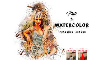 Photo To Watercolor Photoshop Action