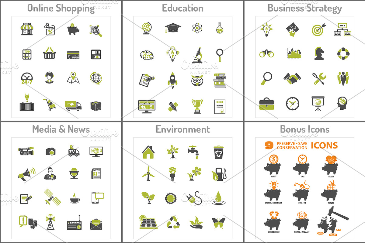 Big Set 160 Icons in 5 Themes, an Icon by TAlex (Photo 2 of 3)