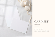 Pearl Invitation & RSVP Card Mockup, an Advertising Mockup by Serenefeeling (Thumbnail 1 of 7)