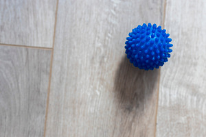 Single blue spiky massage ball for p, an Abstract Photo by Imaginarium