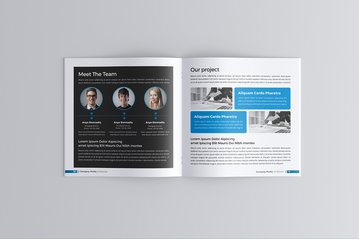 Square Brochure Design 02, a Brochure Template by JanySultana (Photo 6 of 14)