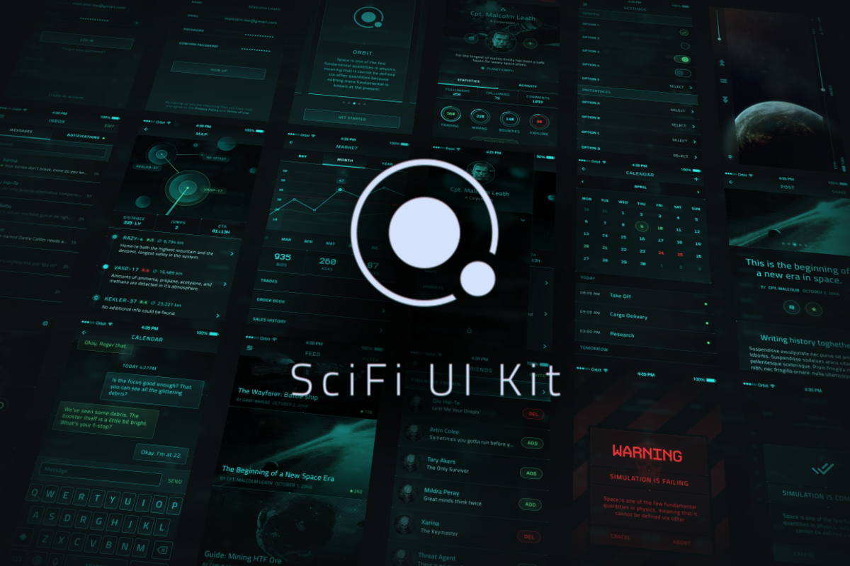 Orbit SciFi UI Kit, an UI Kit Template by Nice To Must Have (Photo 1 of 4)