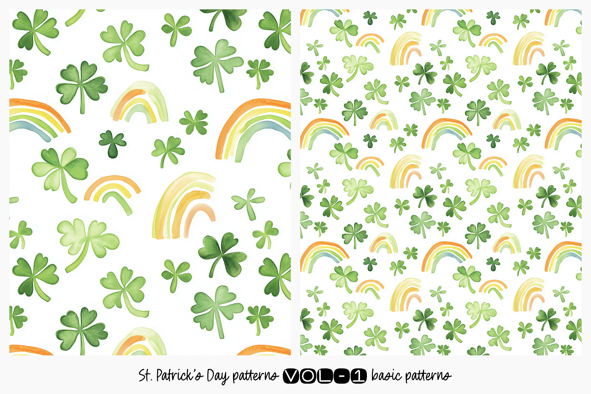 St. Patrick’s Day Seamless Patterns, a Pattern Graphic by DesignRocket (Photo 2 of 13)