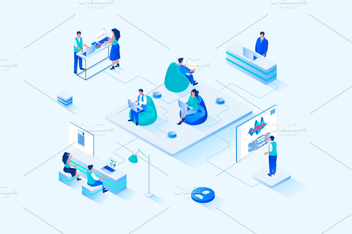 Isometric Web Illustrations, a Templates & Theme by alexdndz (Photo 10 of 31)