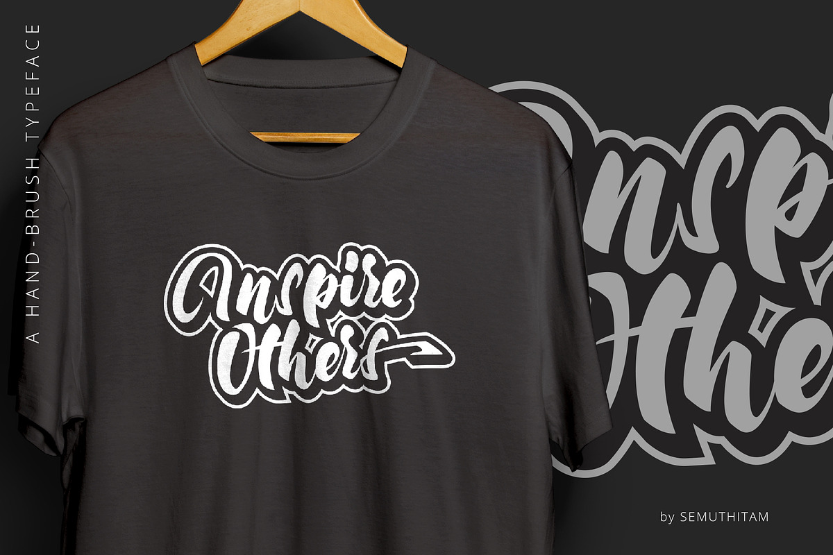 Moonway - A Hand Brush Typeface, a Script Font by SemutHitam Creative (Photo 3 of 10)