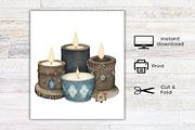 Watercolor Rustic Wooden Christmas, an Illustration by Canvas Craft (Thumbnail 8 of 8)