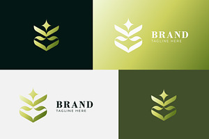 Luxury and Organic Green Leaf Logo, a Branding & Logo Template by Signatoro