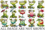 Whimsical Summer Cocktail Clipart, a Seasonal Illustration by Canvas Craft (Thumbnail 4 of 7)