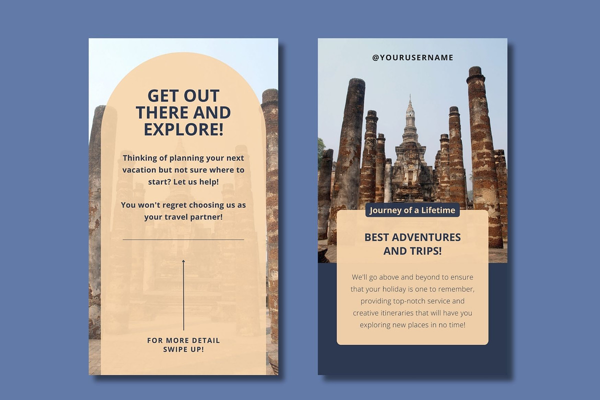 Travel Agent Story Canva Templates, a Templates & Theme by BoontenStudio (Photo 6 of 8)