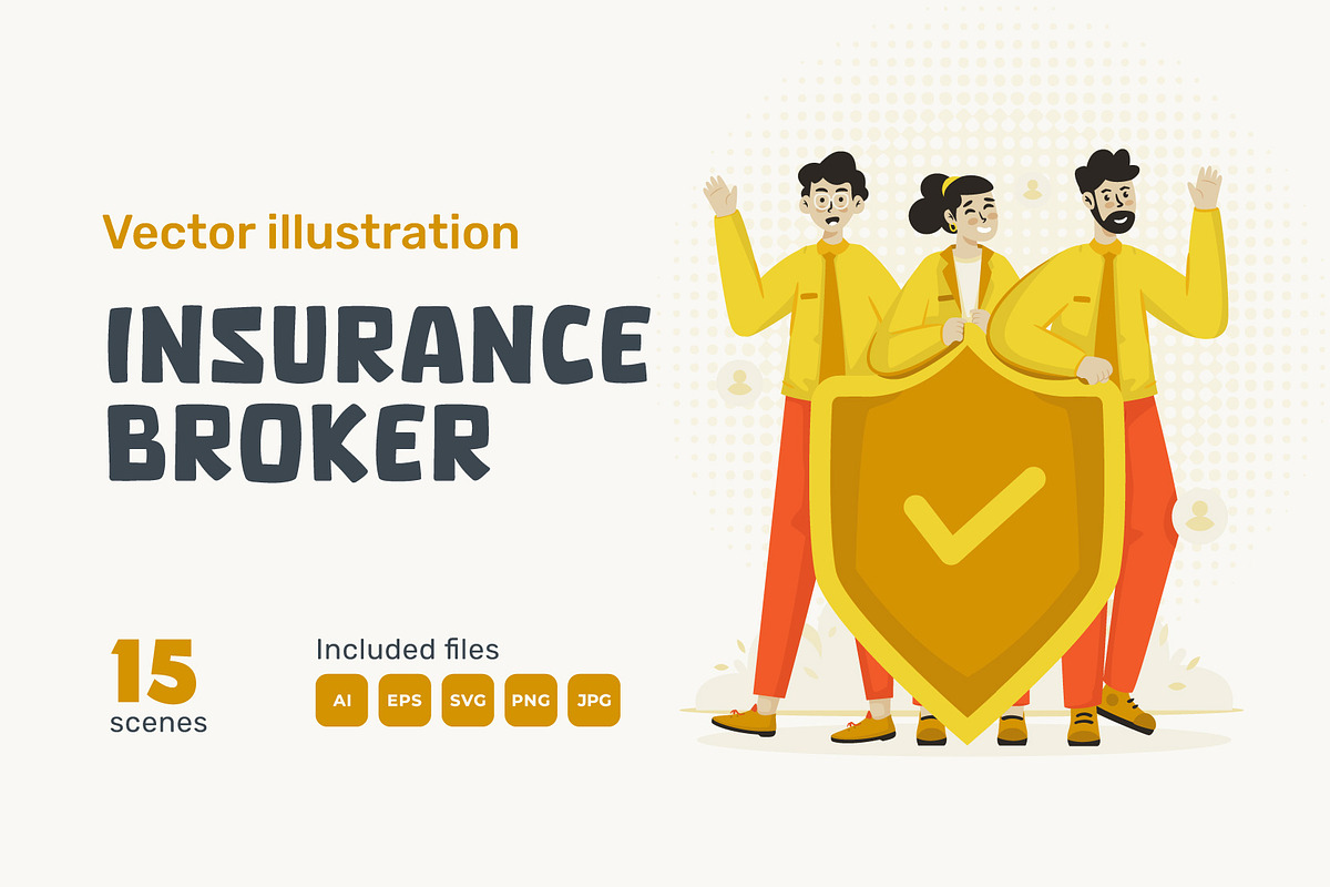 Insurance Broker Illustrations, a Person Illustration by Ilusiku Studio (Photo 1 of 4)