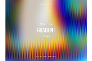 Minimal Gradient Mesh Background, an Illustration by Liudmyla Matviiets