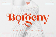 Borgeny | Modern Classy Serif Font, a Serif Font by Pentagonistudio (Thumbnail 1 of 11)