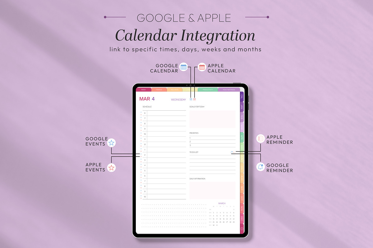 2026 All-in-One Digital Planner, a Templates & Theme by Sahara (Photo 6 of 12)