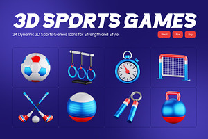 Sports Games Icons, an Emoji Icon by Vectors Market