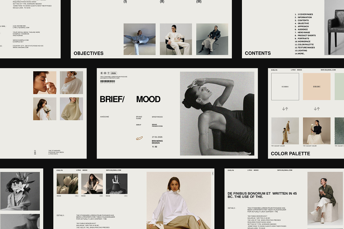Mood And Brief Template, a Presentation Template by slidestock55 (Photo 3 of 10)