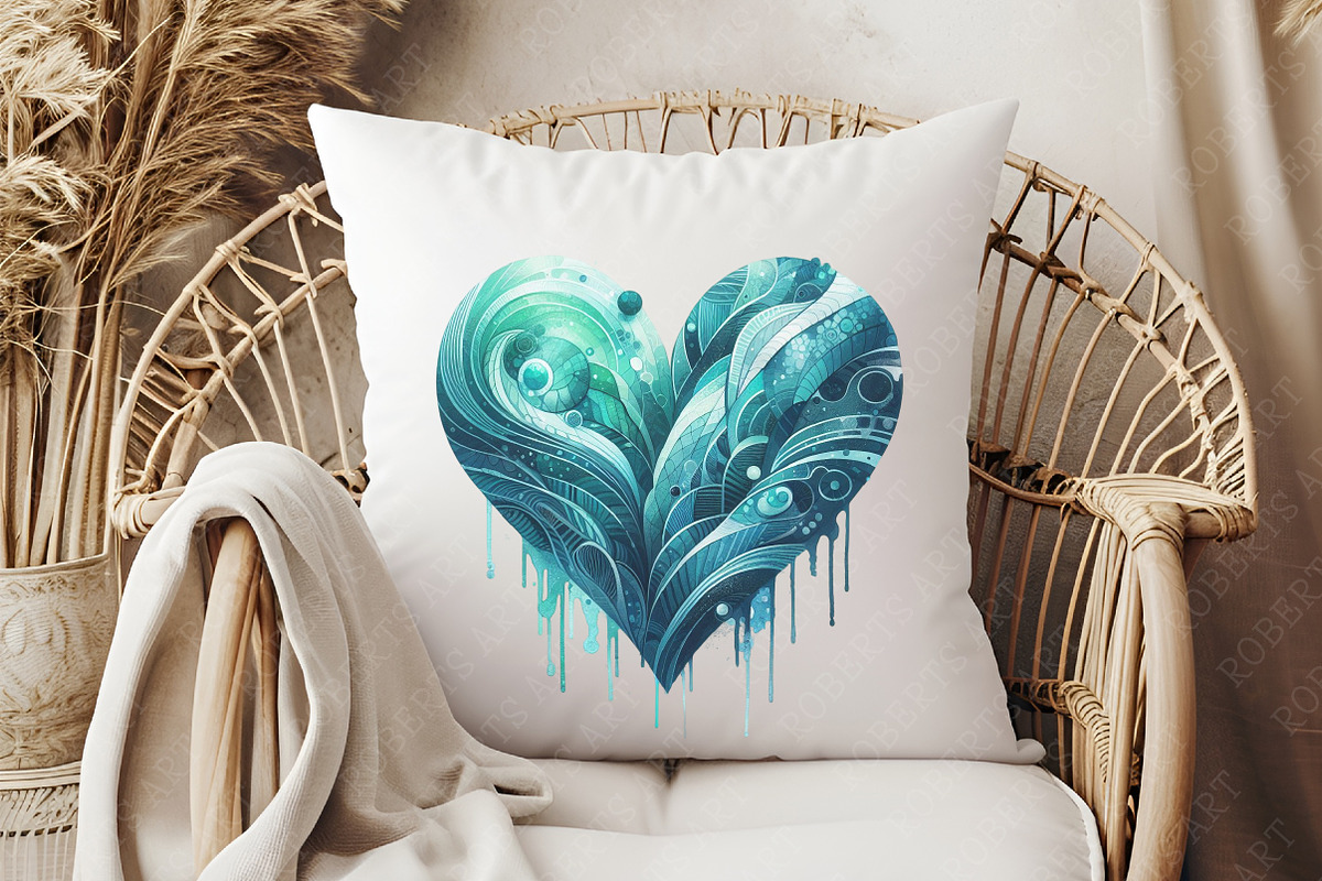 Heart Watercolor Clipart, an Illustration by RobertsArt (Photo 6 of 8)
