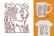 25 in 1 Bundle - Line Illustrations, an Animal Illustration by gunaonedesign (Thumbnail 4 of 21)