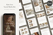 Kate Lou Social Media Kit, a Social Media Template by Ruben Stom (Thumbnail 1 of 20)