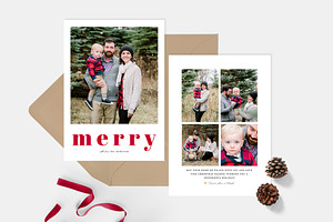 Christmas Card Template CD133