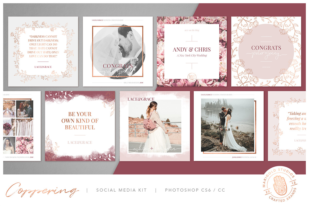 COPPERING | Social Media Kit, a Social Media Template by Marigold Studios (Photo 14 of 14)