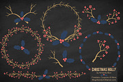 Modern Holly Clipart & Vectors, an Illustration by Amanda Ilkov (Thumbnail 2 of 5)
