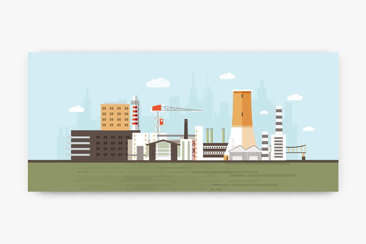Industrial zone, plants, factories, a Work Illustration by Good Studio (Photo 3 of 4)