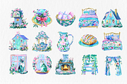 Cottage Lifestyle Clipart Set, an Illustration by Libby Wishes (Thumbnail 3 of 4)