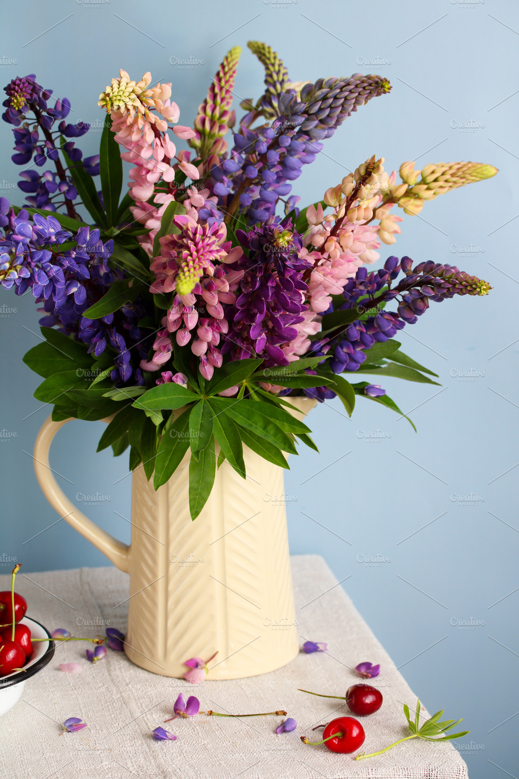 A bouquet of lupines., a Photo by BalaguR