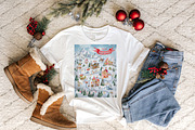 Christmas Village Map, North Pole, a Decorative Illustration by SimpleWishesArt (Thumbnail 4 of 4)