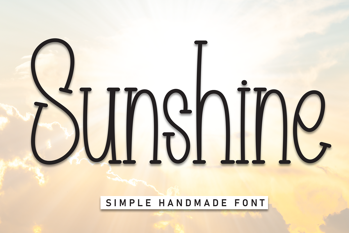 Sunshine | Script Font, a Script Font by Scratchones (Photo 1 of 8)