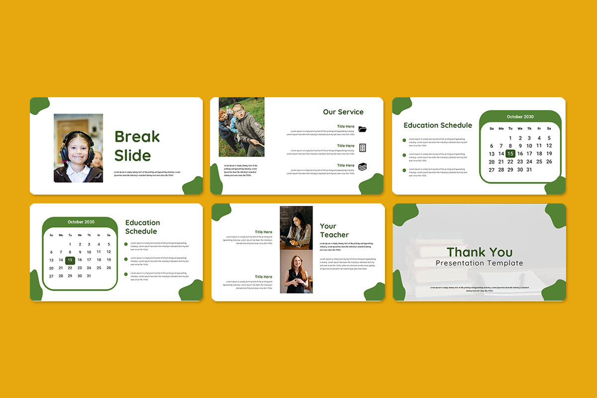 Education - PowerPoint Template, a Presentation Template by QR Design Studio (Photo 3 of 3)