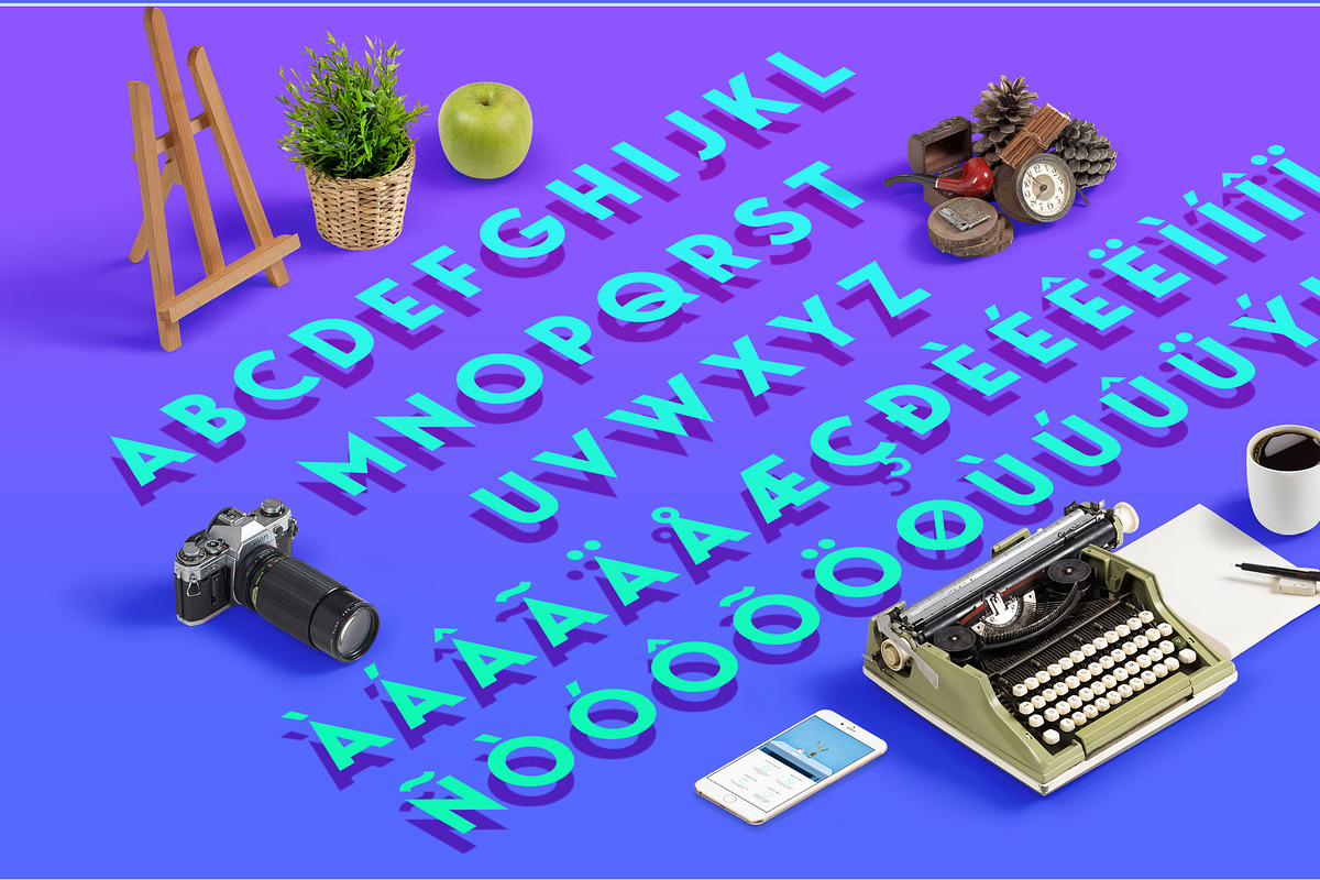 George Sans Geometric Typeface, a Sans Serif Font by Kaligra.co (Photo 16 of 18)