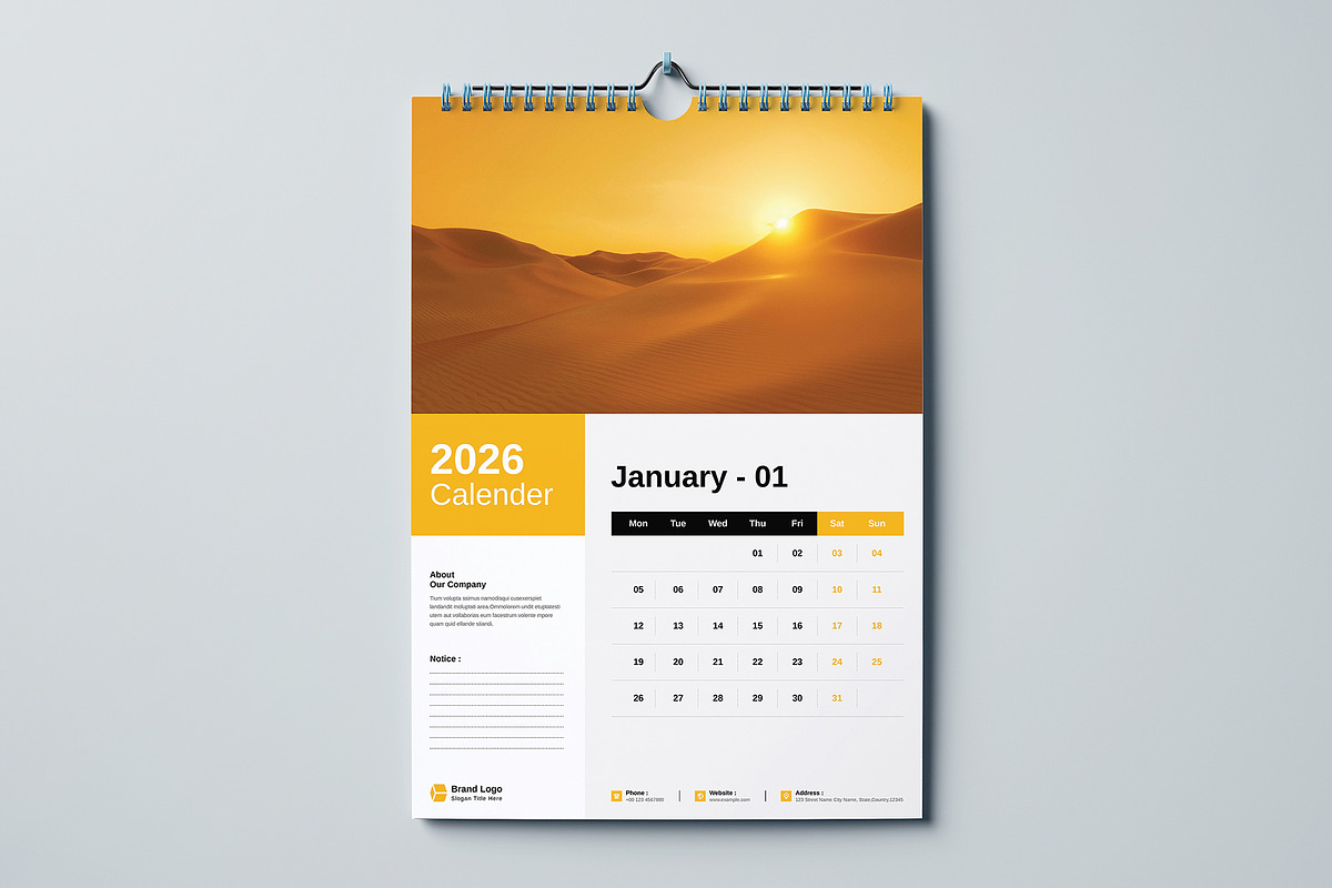 Calendar 2026, a Stationery Template by Cleffon_Graphic_Studio (Photo 3 of 6)