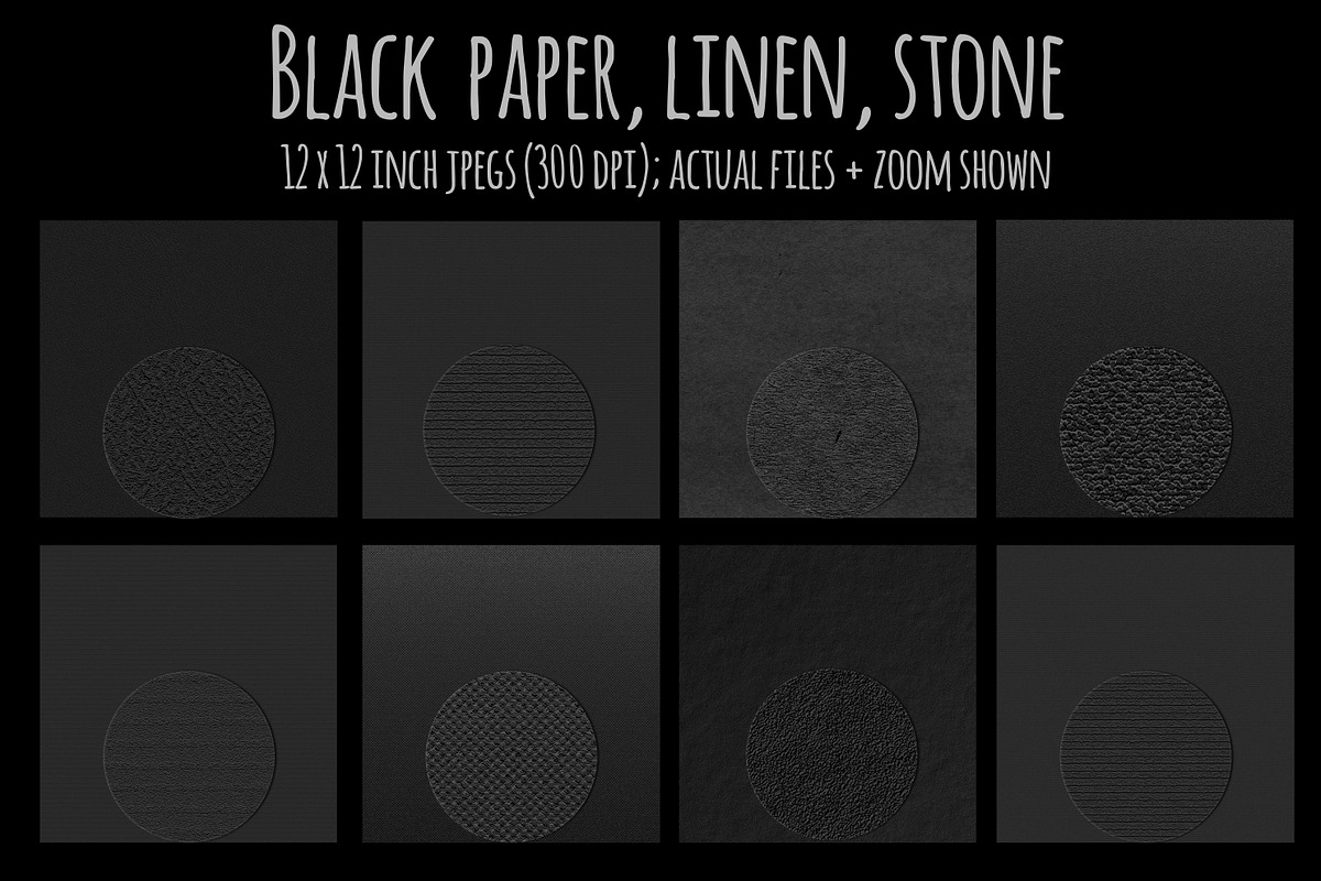 Black Textures, a Texture Graphic by Paper Farms (Photo 6 of 8)