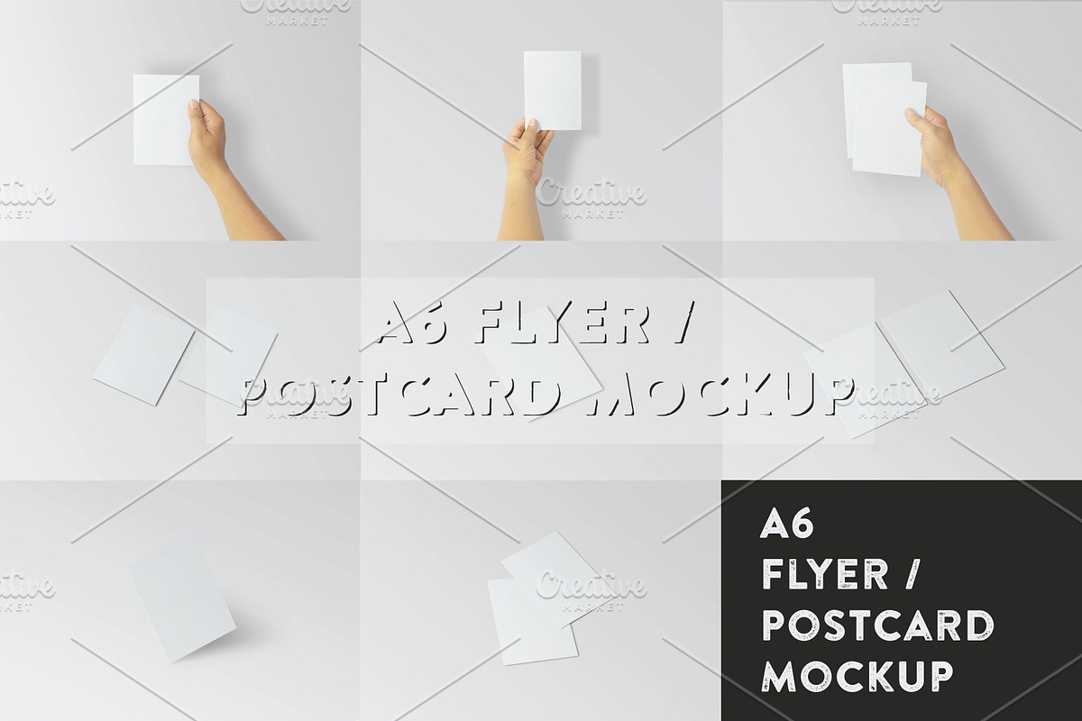 A6 Flyer / Postcard Mock-Up, a Print Template by Mockstore (Photo 10 of 11)