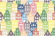 Seamless pattern of Holland houses, a Pattern Graphic by Primula`s shop (Thumbnail 2 of 2)