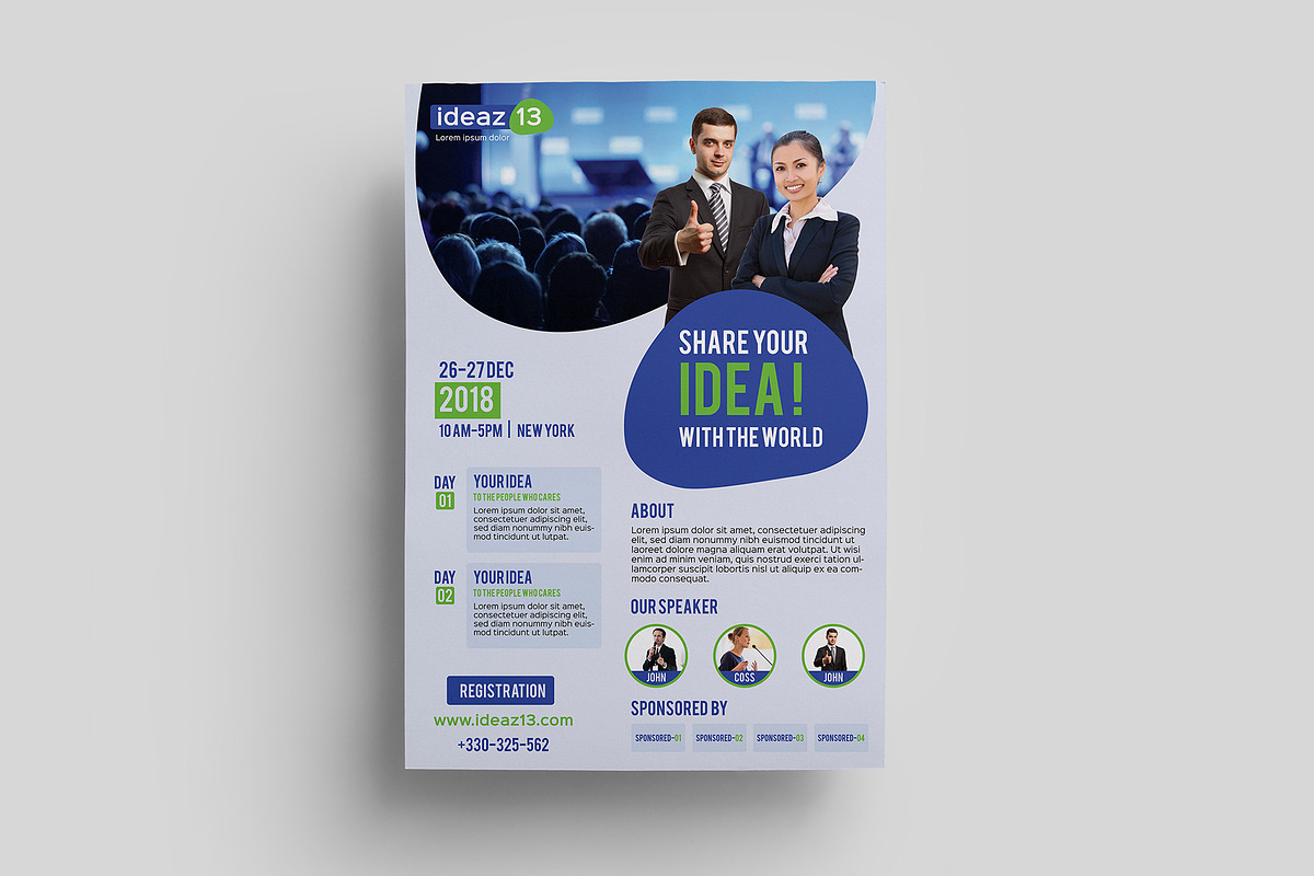 Conference Corporate Flyer, a Flyer Template by ideaz_sabbir (Photo 3 of 4)
