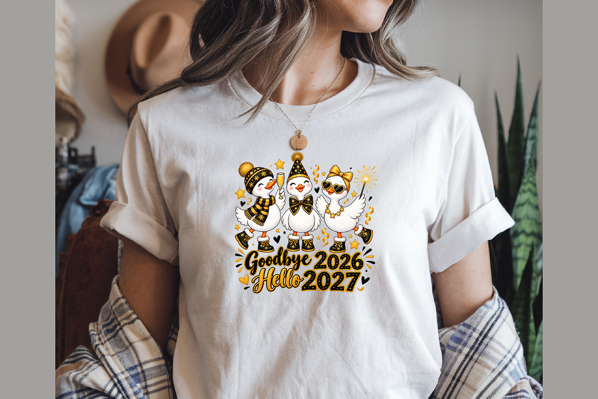 Glittery New Year Bird Celebration, a Seasonal Illustration by Printable Design Store (Photo 4 of 5)