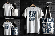 T-Shirt & Tote Bag Mockups, an Apparel Mockup by BMACHINA Labs. (Thumbnail 5 of 6)