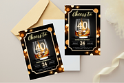 Whiskey 40th Birthday Invitation, an Invitation Template by Earth5168 (Thumbnail 5 of 9)