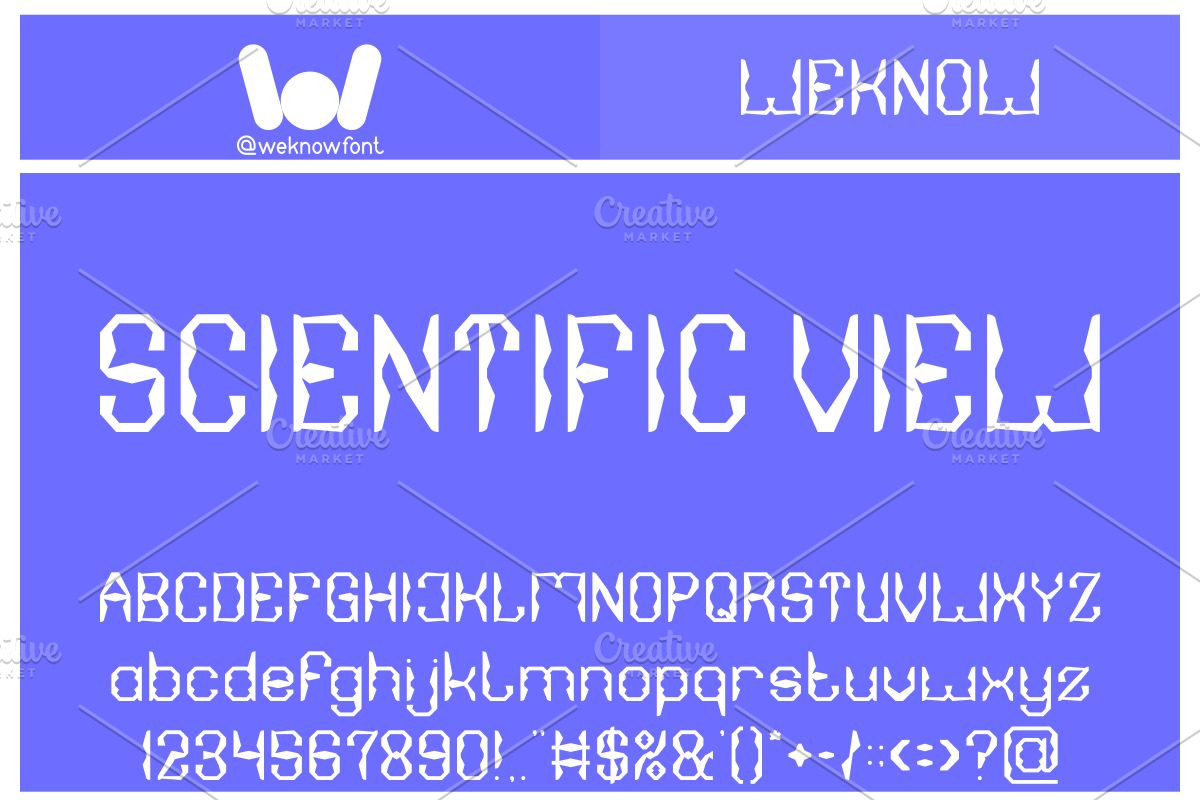 Scientific View font, a Font by weknow (Photo 1 of 8)