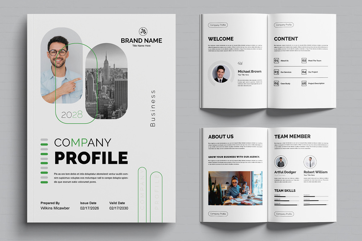 Company Profile Design Layout, a Brochure Template by MightyDesign (Photo 1 of 6)