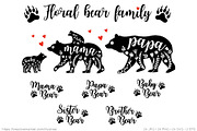 Mama bear, floral pattern vector set, an Animal Illustration by Illustree (Thumbnail 2 of 5)