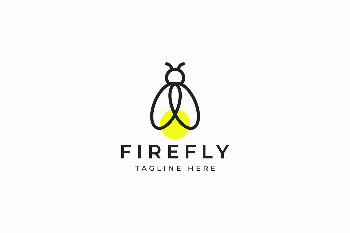 Firefly Logo Glowworm Beetle Firebug, a Branding & Logo Template by Signatoro