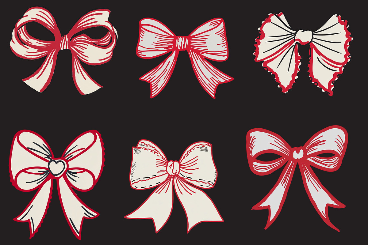 Valentine Coquette Ribbon Clipart, an Illustration by Designworld (Photo 3 of 5)