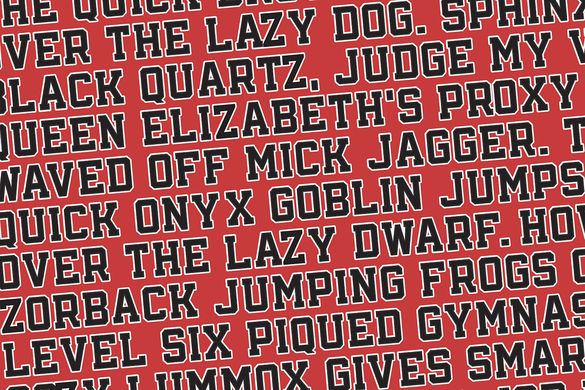 JOCK – The Classic Letterman Font, a Slab Serif Font by Loudoun Design Co. (Photo 8 of 8)